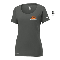 A NEW PRODUCT Nike Ladies Dri-FIT Cotton/Poly Scoop Neck Tee