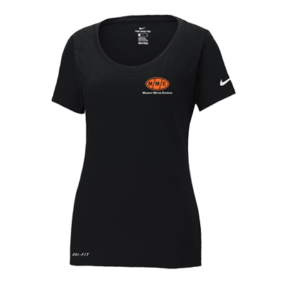 A NEW PRODUCT Nike Ladies Dri-FIT Cotton/Poly Scoop Neck Tee